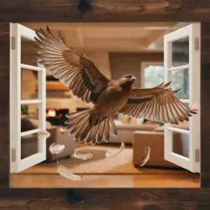 Read more about the article 13 Spiritual Meanings of a Brown Bird Flying into Your House