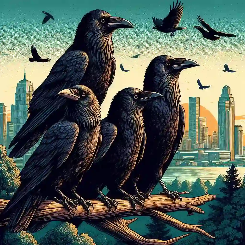 The Spiritual Meaning of 4 Crows & How to Interpret Their Visit