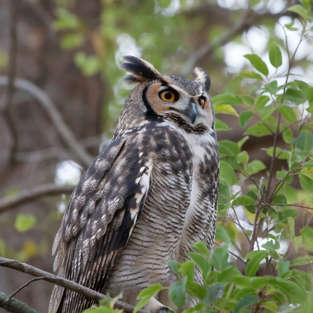 You are currently viewing 5 Spiritual Meanings & Symbolism of Great Horned Owls