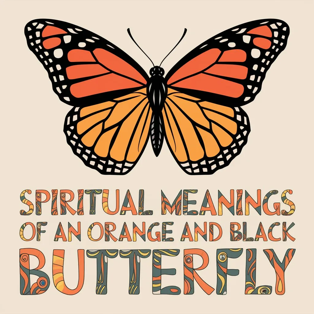 7 Spiritual Meanings of an Orange and Black Butterfly: Surprising Messages