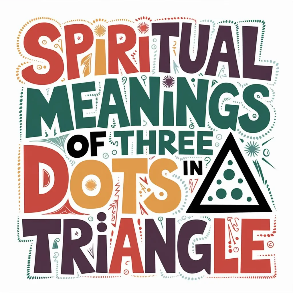 You are currently viewing 7 Spiritual Meanings Behind the Three Dots in a Triangle Symbol