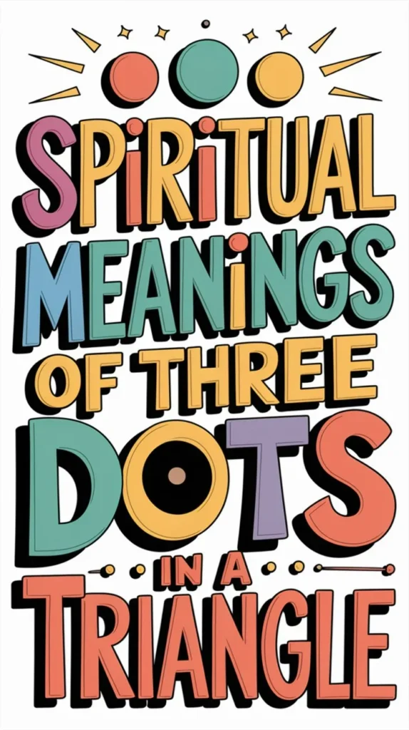 7 Spiritual Meanings Behind the Three Dots in a Triangle Symbol