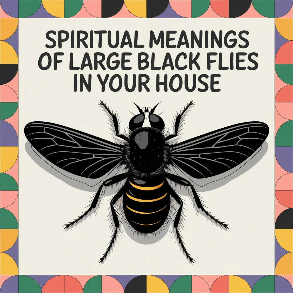 10 Spiritual Meanings of Large Black Flies in Your House