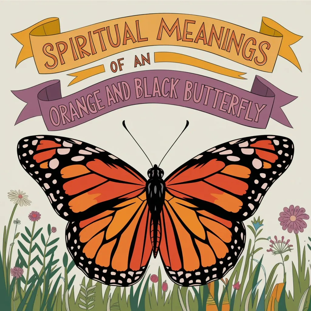 7 Spiritual Meanings of an Orange and Black Butterfly: Surprising Messages