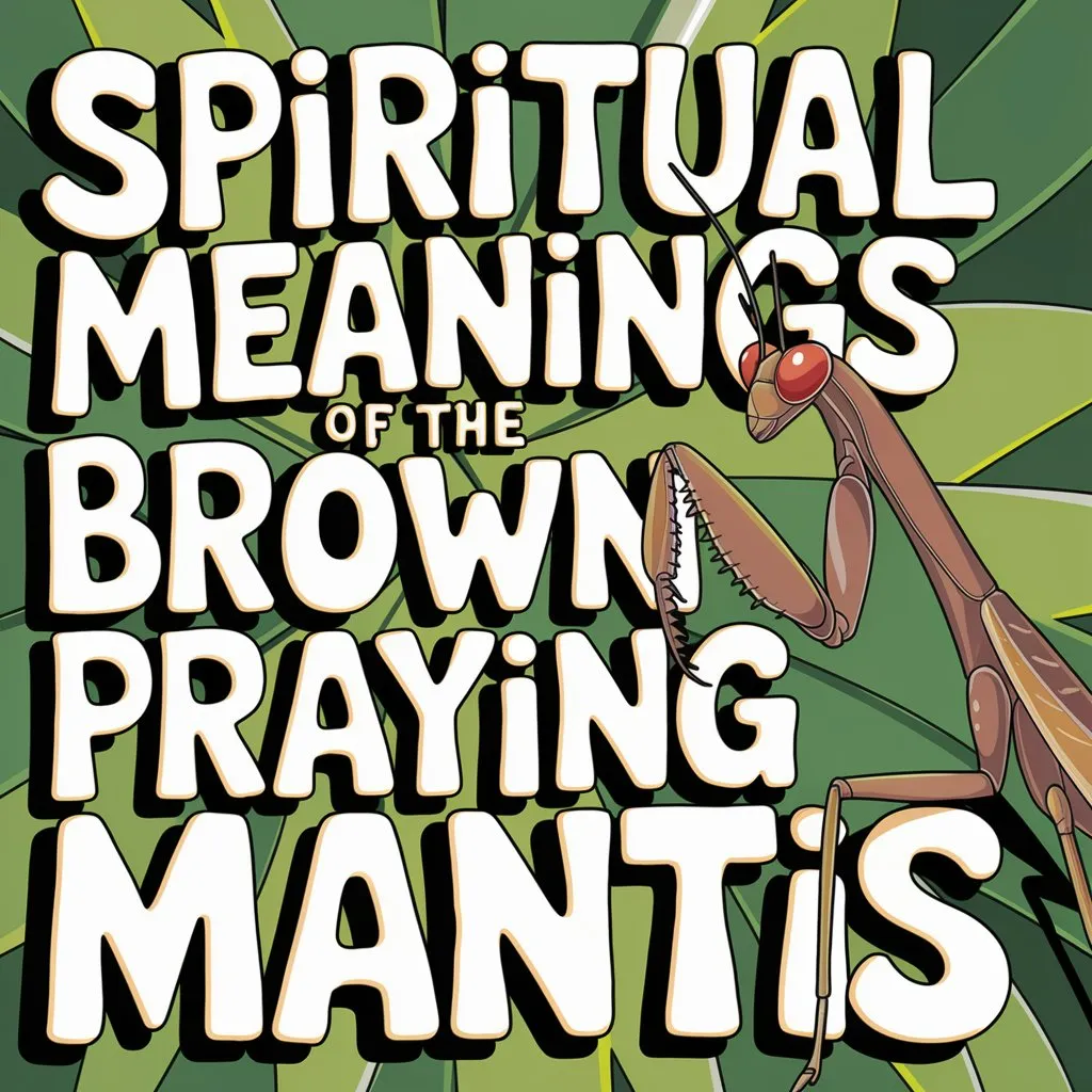 10 Powerful Spiritual Meanings of the Brown Praying Mantis