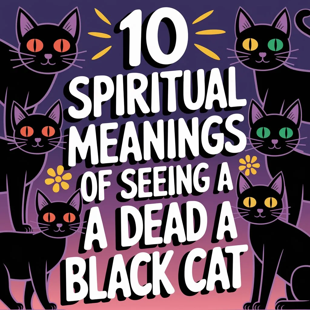 You are currently viewing 10 Spiritual Meanings of Seeing a Dead Black Cat Revealed