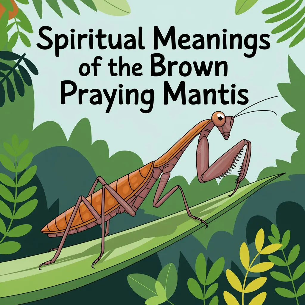 You are currently viewing 10 Powerful Spiritual Meanings of the Brown Praying Mantis