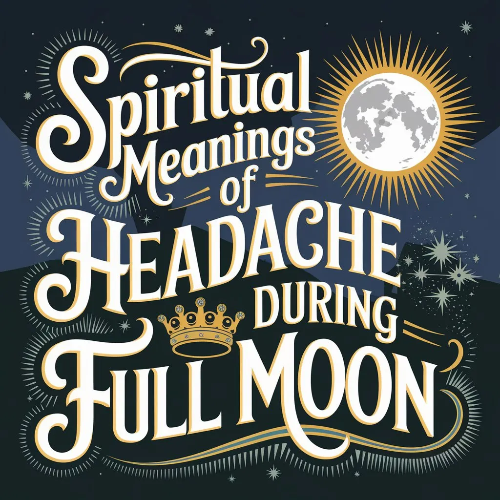 12 Spiritual Meanings of Headache During Full Moon