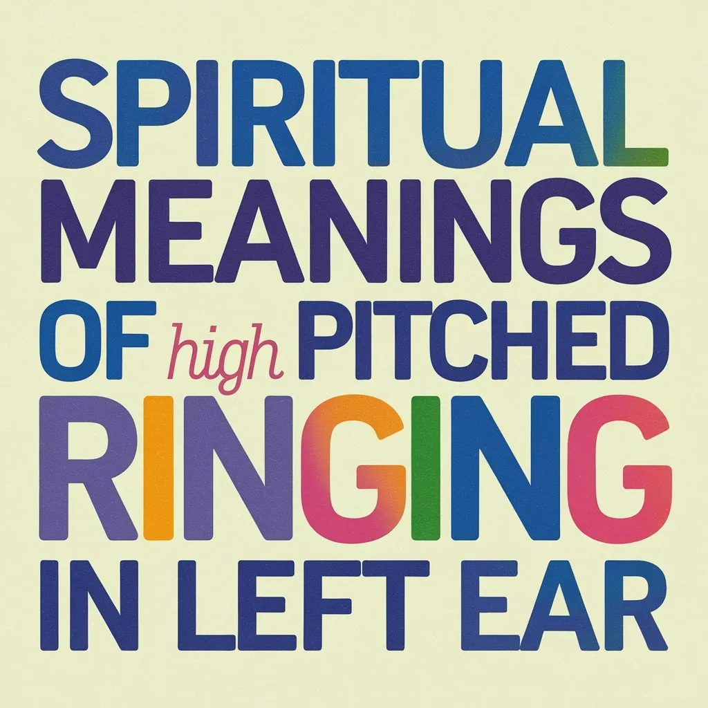 11 Spiritual Meanings of High Pitched Ringing in Left Ear