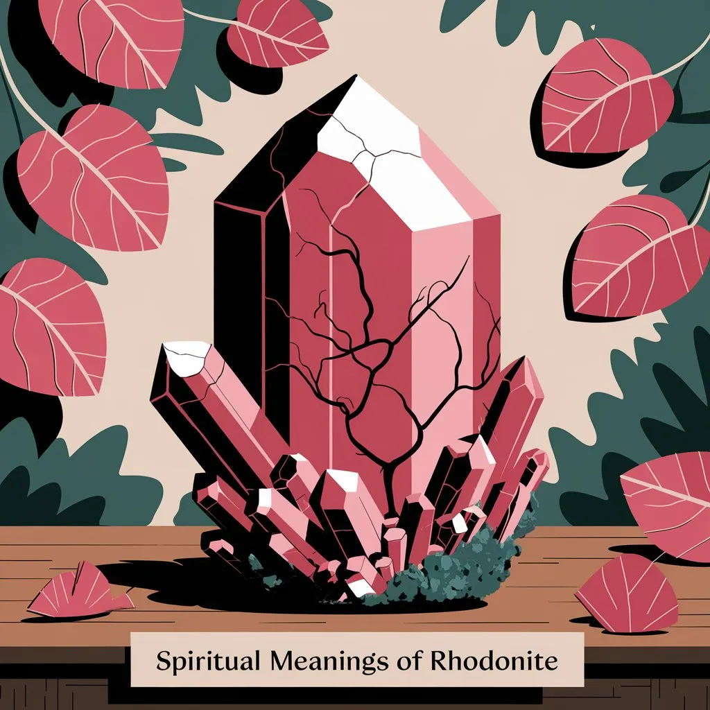 You are currently viewing 11 Spiritual Meanings of Rhodonite: Symbolism Revealed