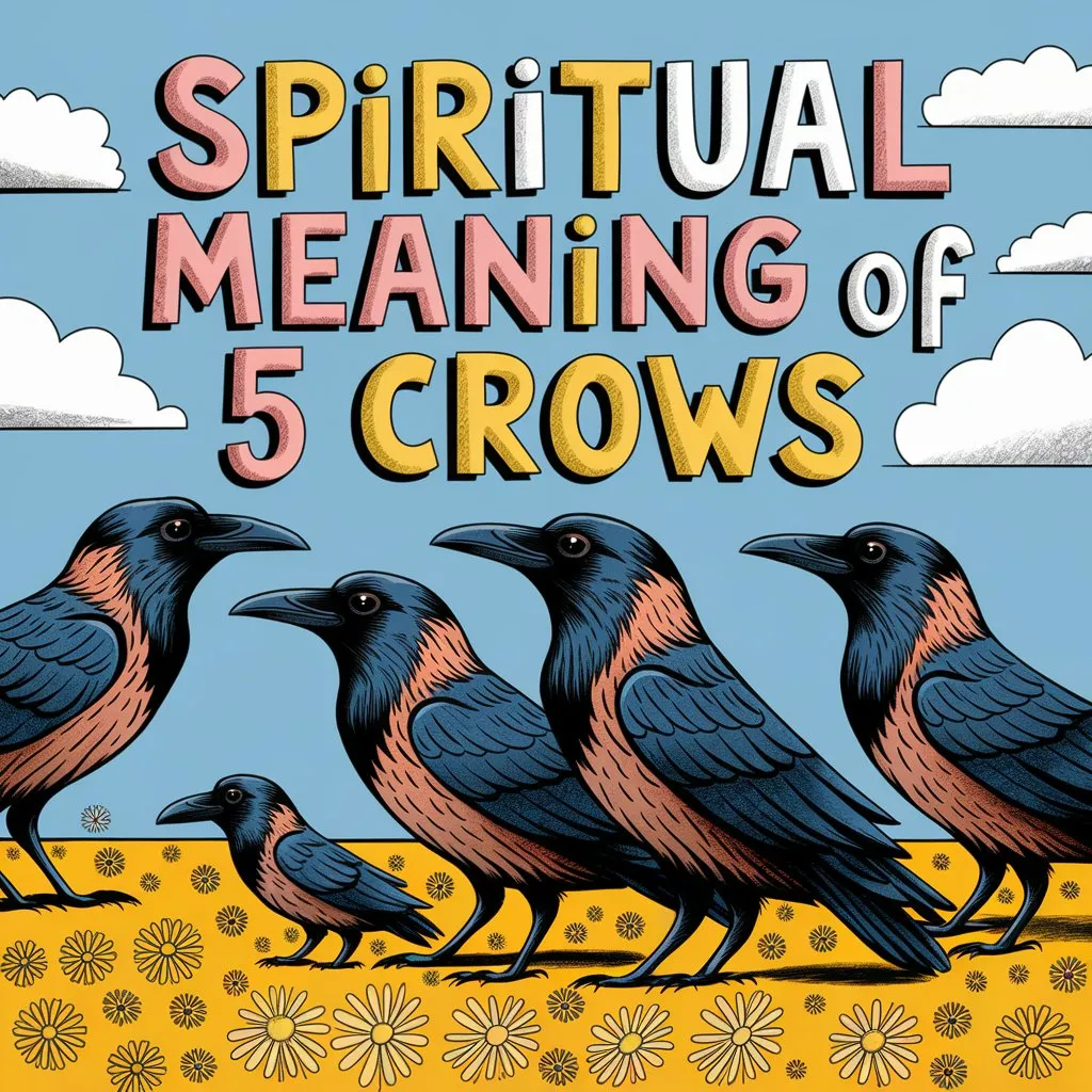 12 Spiritual Meanings of 5 Crows: Omens and Messages