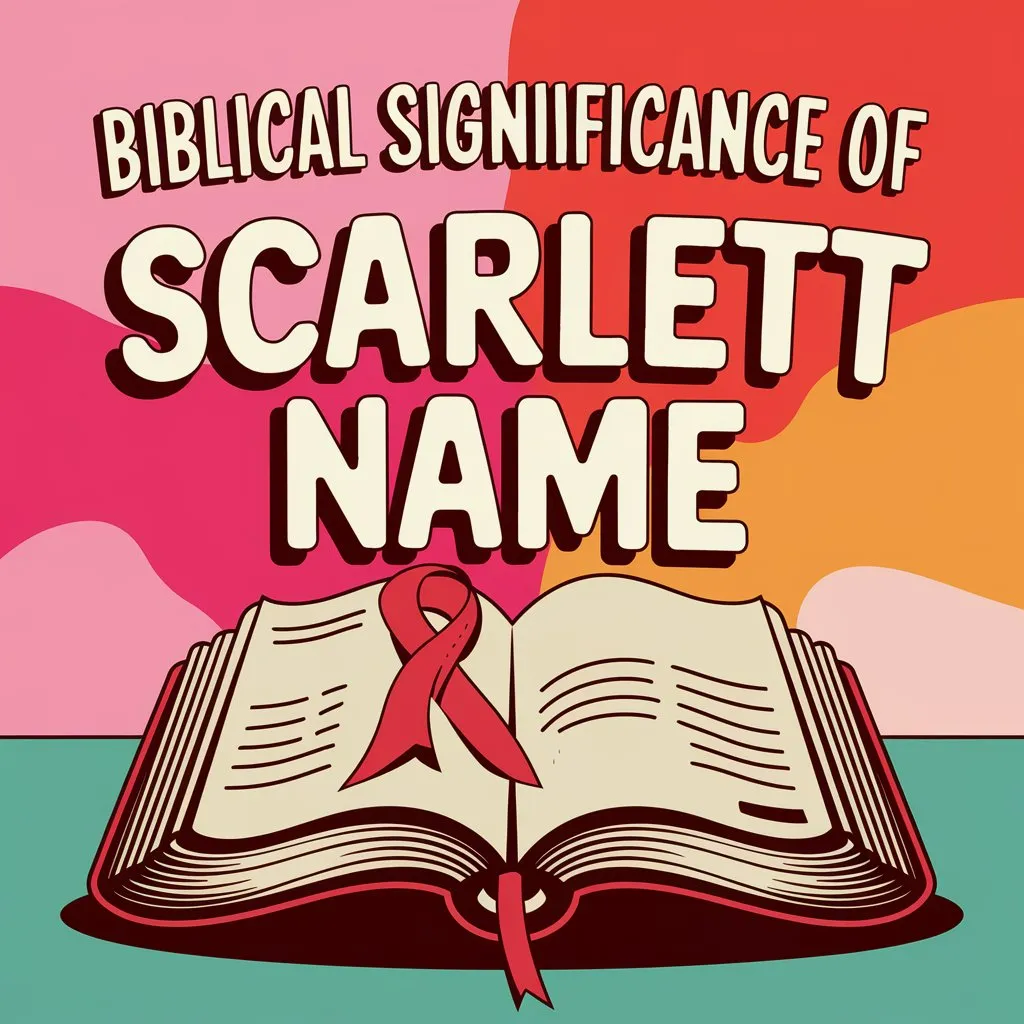 The Biblical Significance of Scarlett Name: Spiritual Meanings