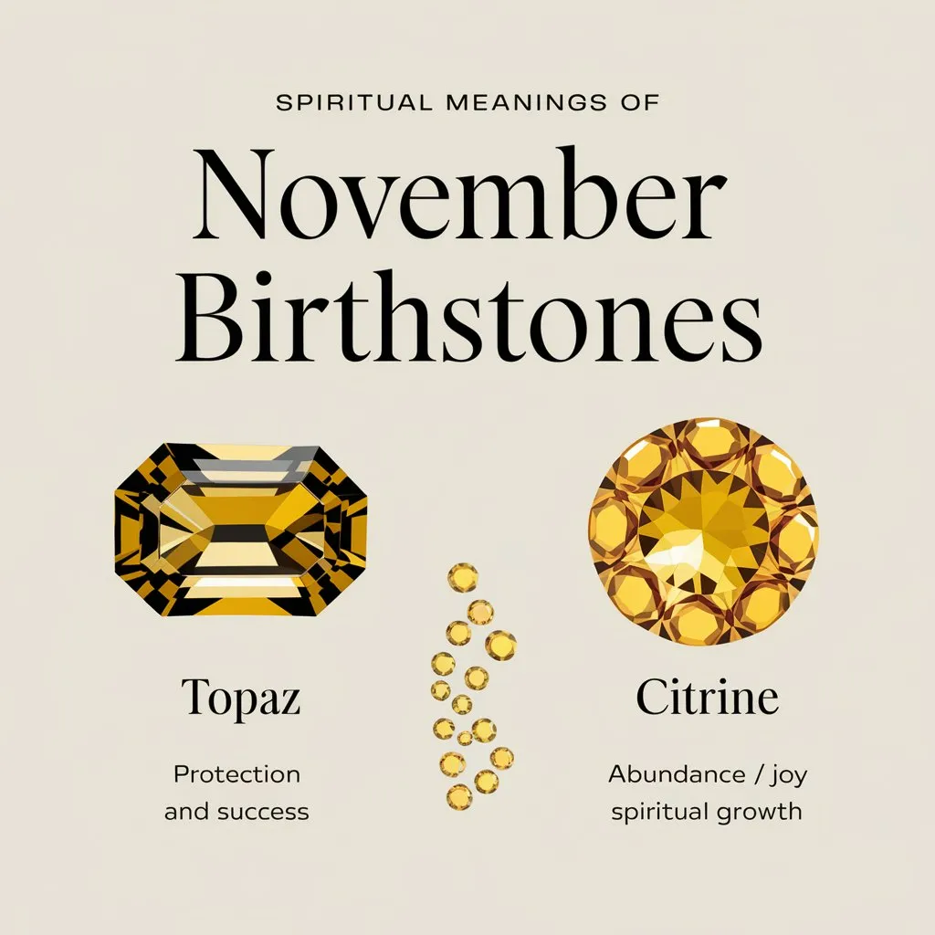 12 Spiritual Meanings of November Birthstones: Topaz & Citrine