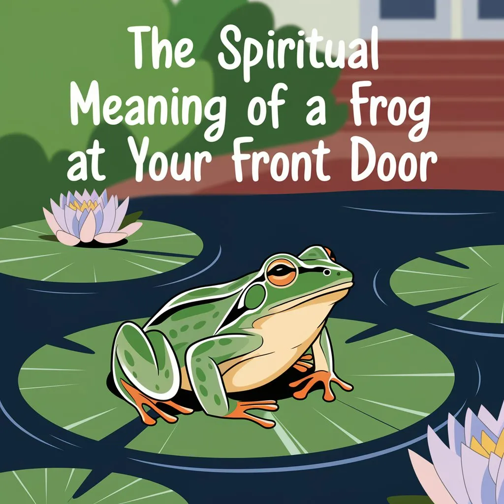 You are currently viewing The Spiritual Meaning of a Frog at Your Front Door