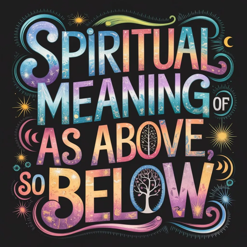 The Profound Spiritual Meaning of "As Above, So Below"