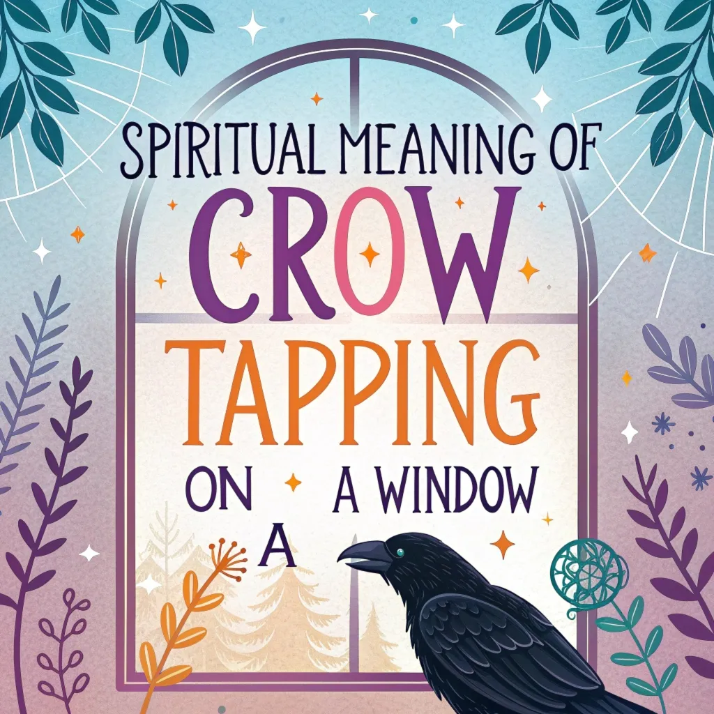 Spiritual Meaning & Symbolism of a Crow Tapping on a Window