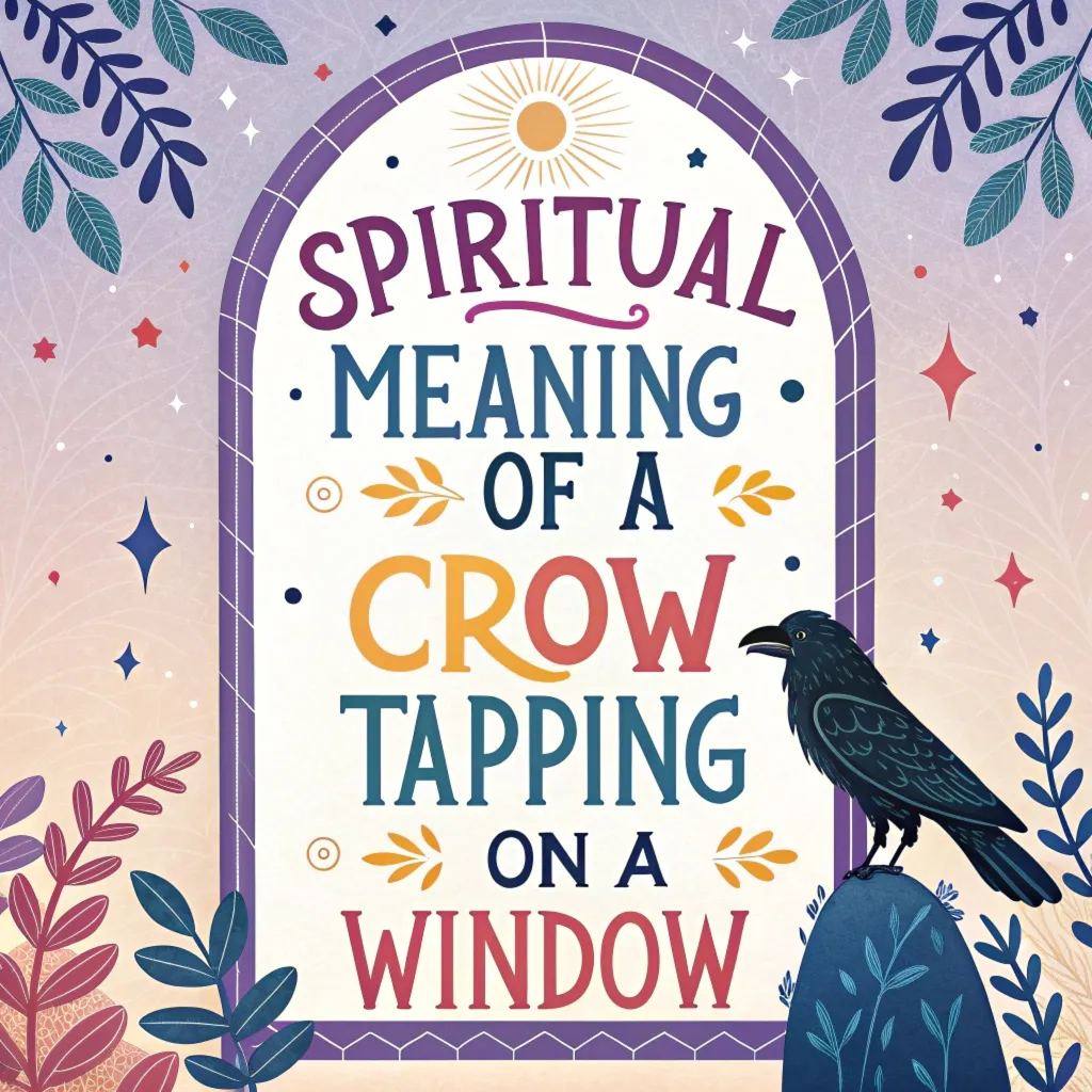 You are currently viewing Spiritual Meaning & Symbolism of a Crow Tapping on a Window