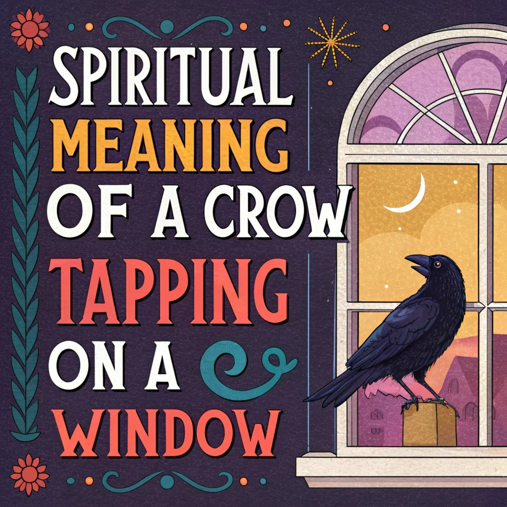 Spiritual Meaning & Symbolism of a Crow Tapping on a Window