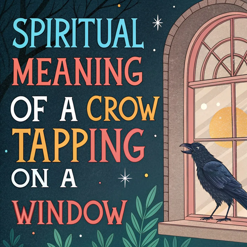 Spiritual Meaning & Symbolism of a Crow Tapping on a Window