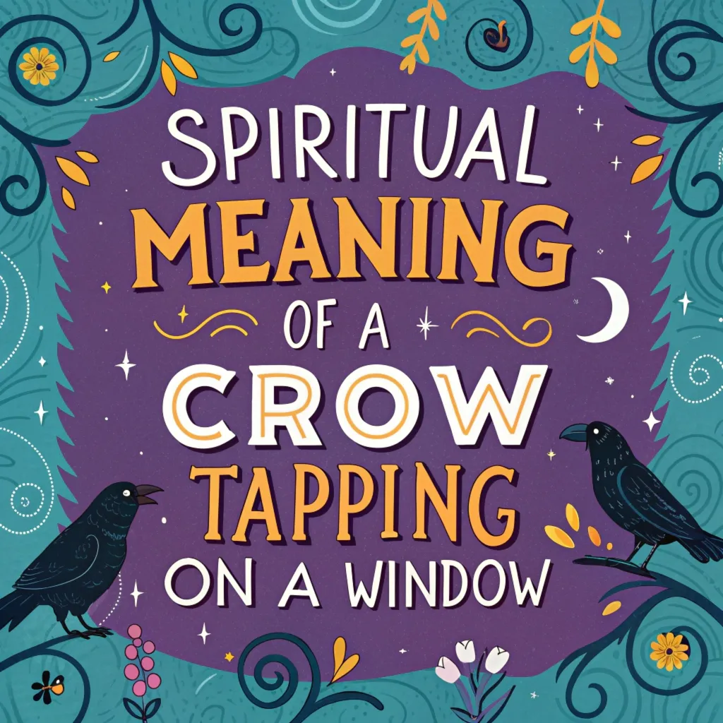 Spiritual Meaning & Symbolism of a Crow Tapping on a Window