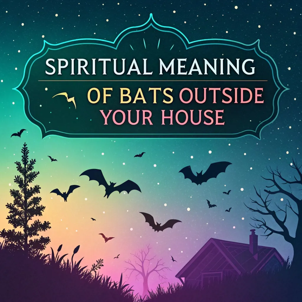 You are currently viewing The Spiritual Meaning & Symbolism of Bats Outside Your House