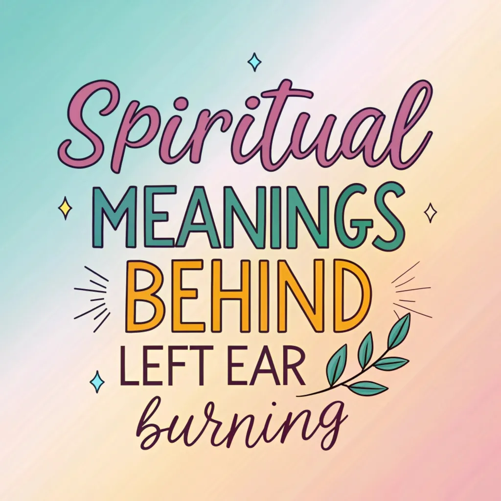 10 Spiritual Meanings Behind Left Ear Burning: Deep Insights