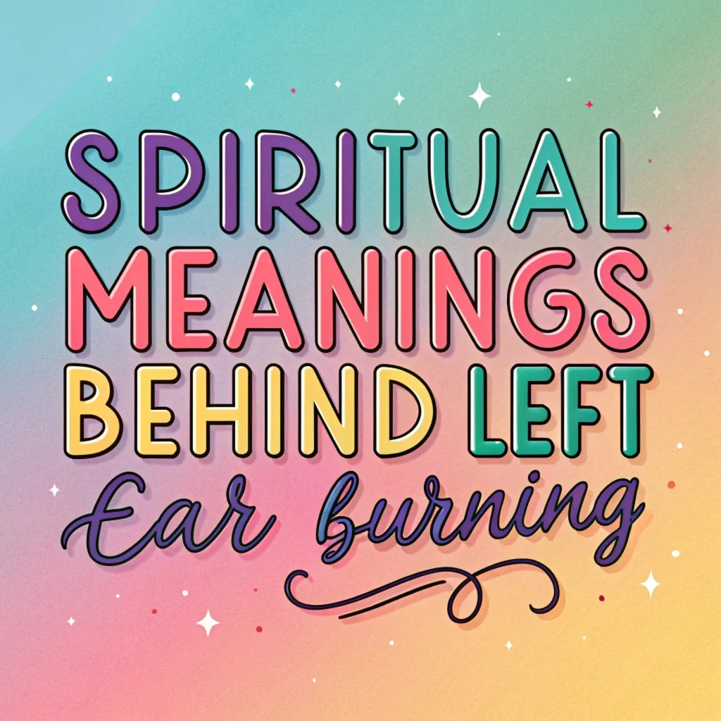 10 Spiritual Meanings Behind Left Ear Burning: Deep Insights