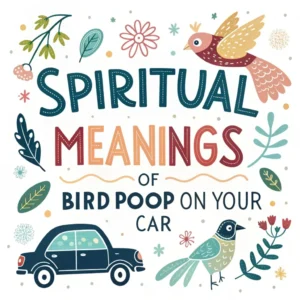 Read more about the article 14 Spiritual Meanings of Bird Poop on Your Car: Divine Messages