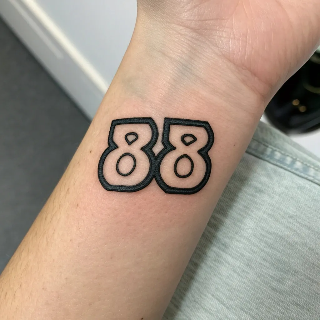 88 Tattoo Meaning & Symbolism: The Controversial Number