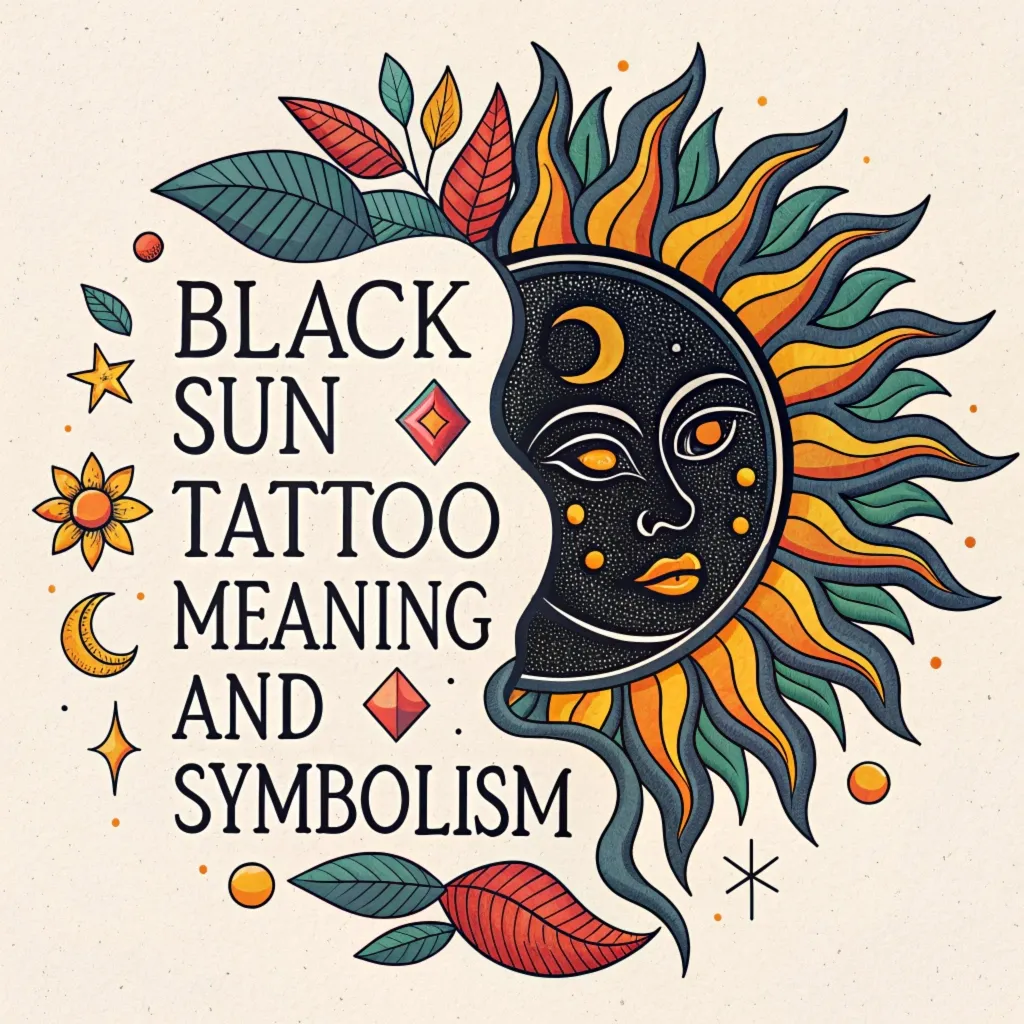 Read more about the article Black Sun Tattoo Meanings & Symbolism: Mysterious Symbol