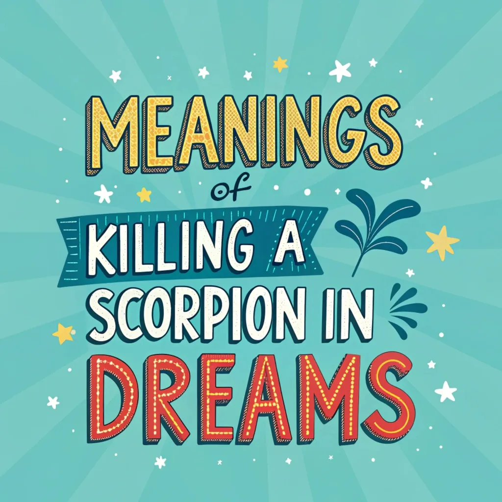 You are currently viewing 11 Meanings of Killing a Scorpion in Dreams: Spiritual Insights