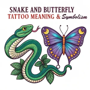 Read more about the article Snake and Butterfly Tattoo: Symbolism and Meanings Revealed