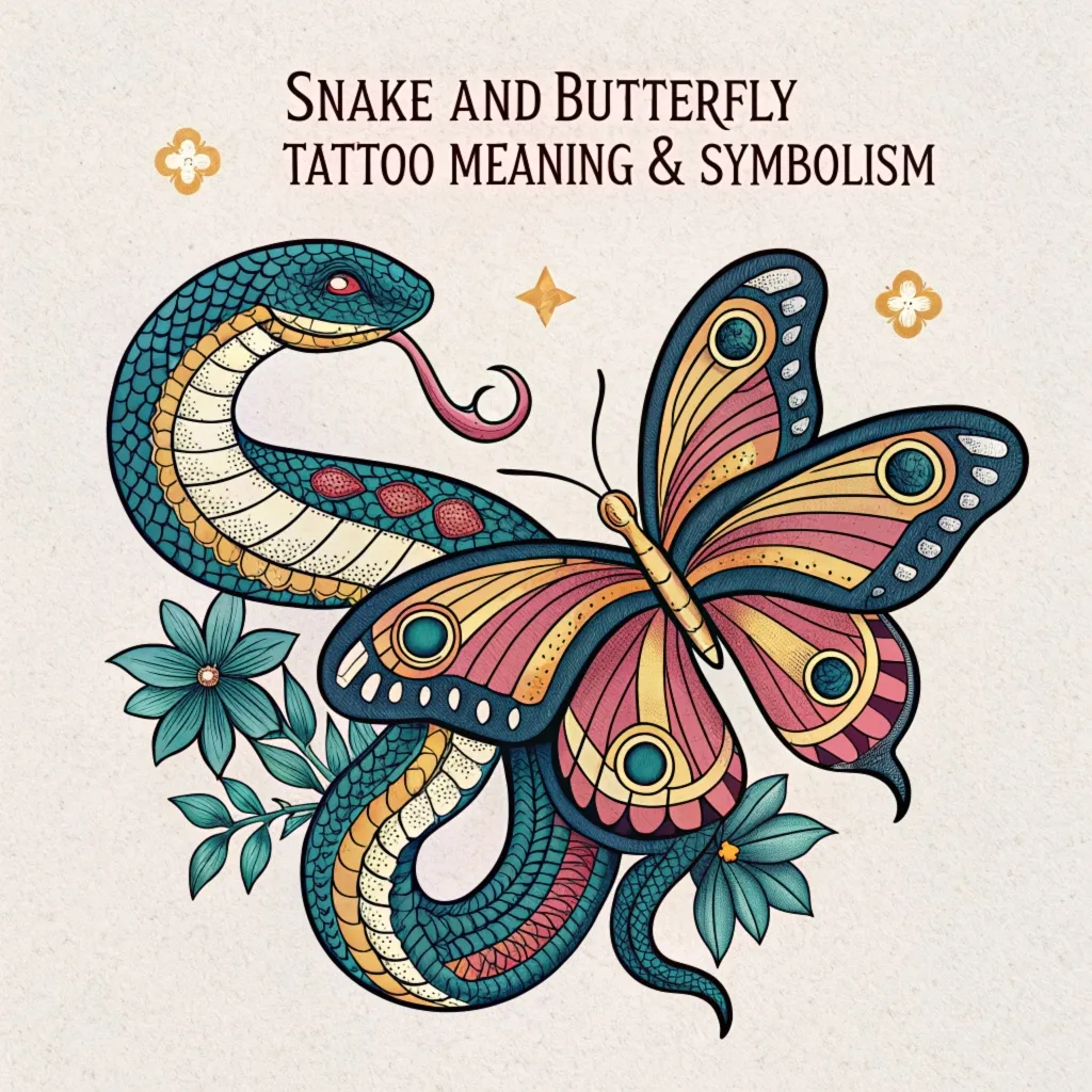 Snake and Butterfly Tattoo: Symbolism and Meanings Revealed