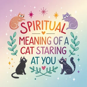 Read more about the article Spiritual Meaning of a Cat Staring at You: Signs & Messages