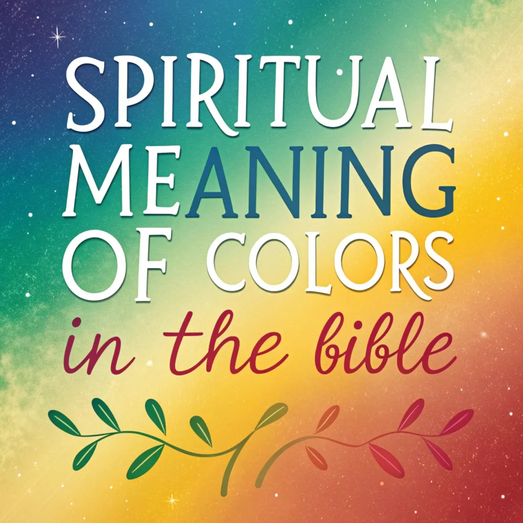 Spiritual Meaning of Colors in the Bible: Divine Symbolism