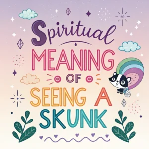 Read more about the article The Spiritual Meaning of Seeing a Skunk: Messages & Signs