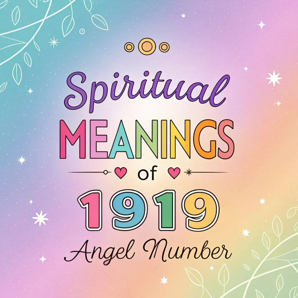 Spiritual Significance of Angel Number 1919: Divine Messages