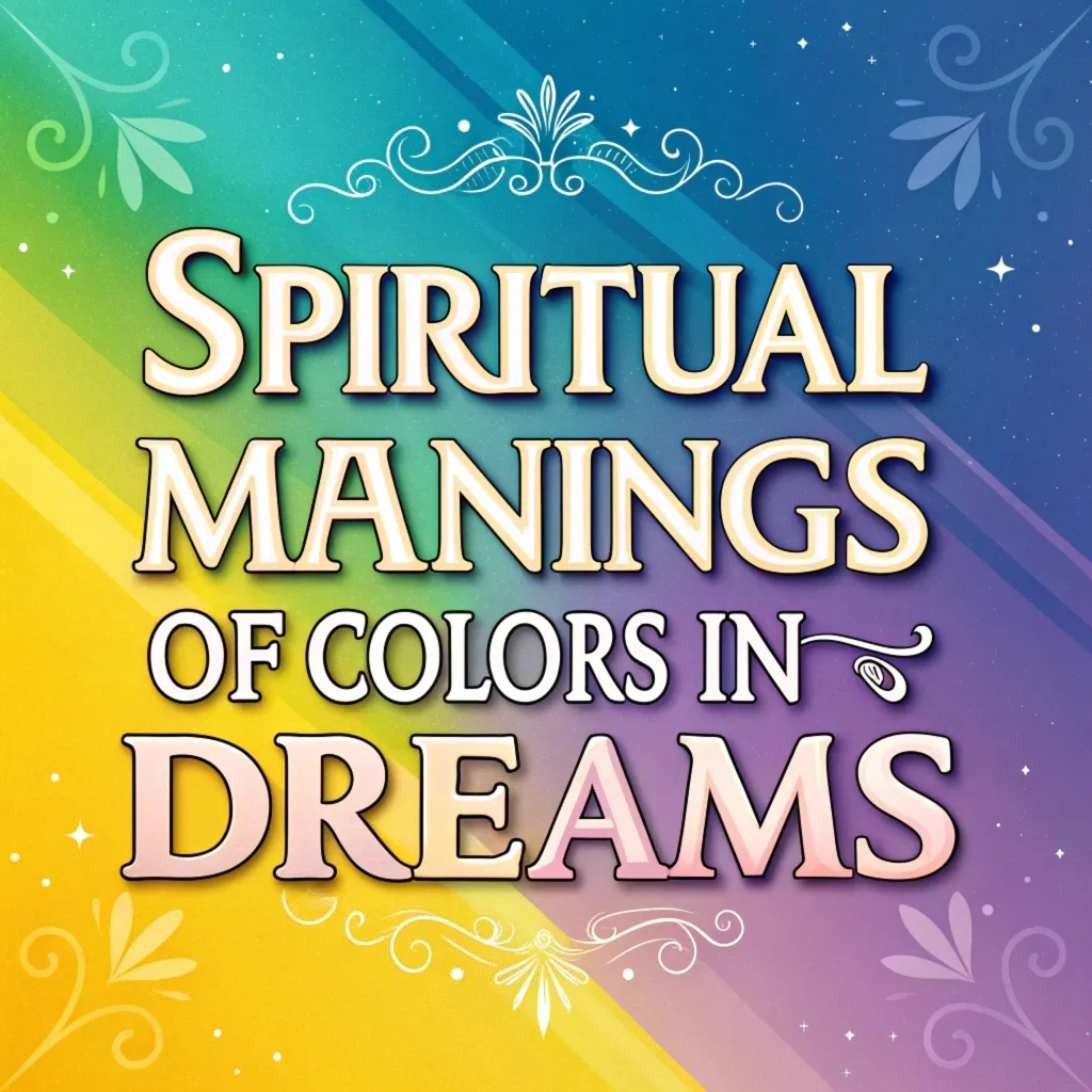 15 Spiritual Meanings & Symbolism of Colors in Dreams