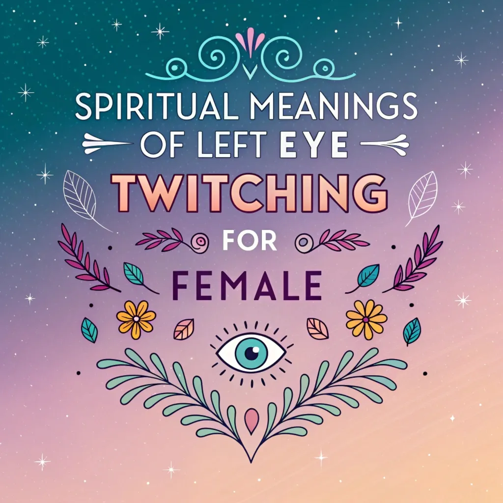 You are currently viewing 14 Spiritual Meanings of Left Eye Twitching for Females