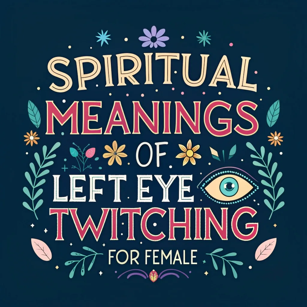 14 Spiritual Meanings of Left Eye Twitching for Females