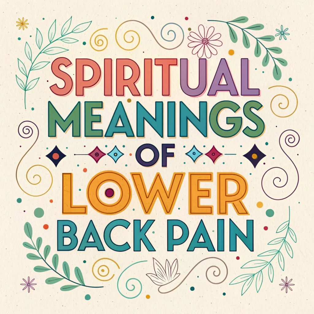 12 Spiritual Meanings of Lower Back Pain: Inner Healing Guide