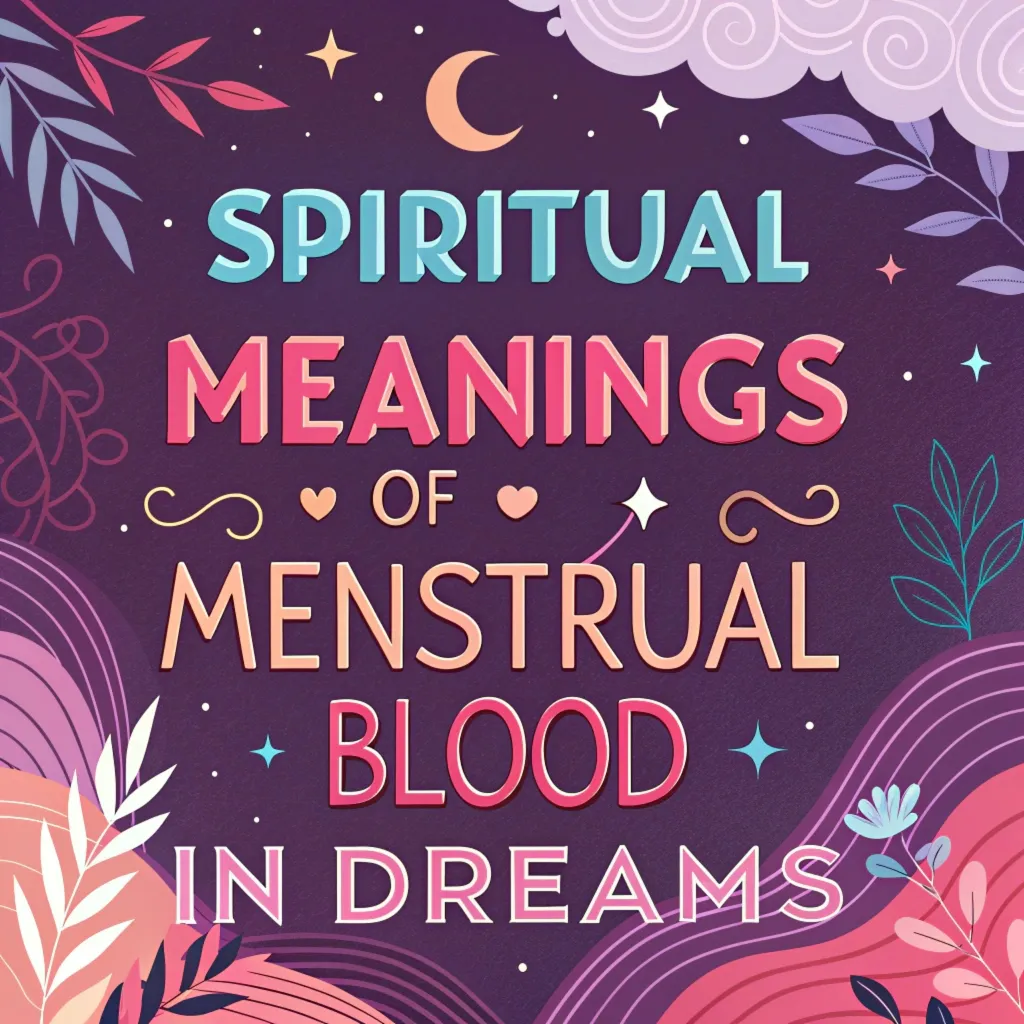 11 Spiritual Meanings of Menstrual Blood in Dreams