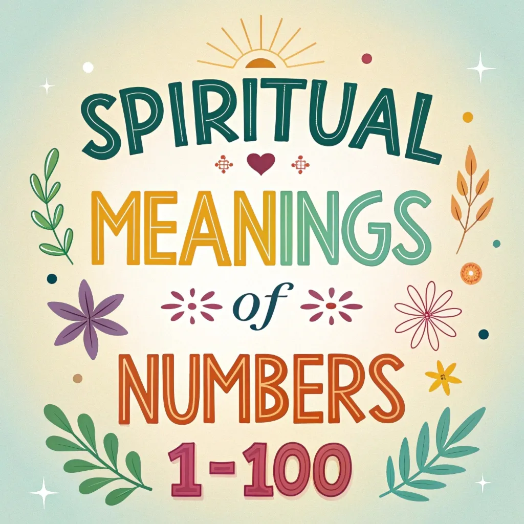 You are currently viewing Spiritual Meanings of Numbers 1-100: A Comprehensive Guide