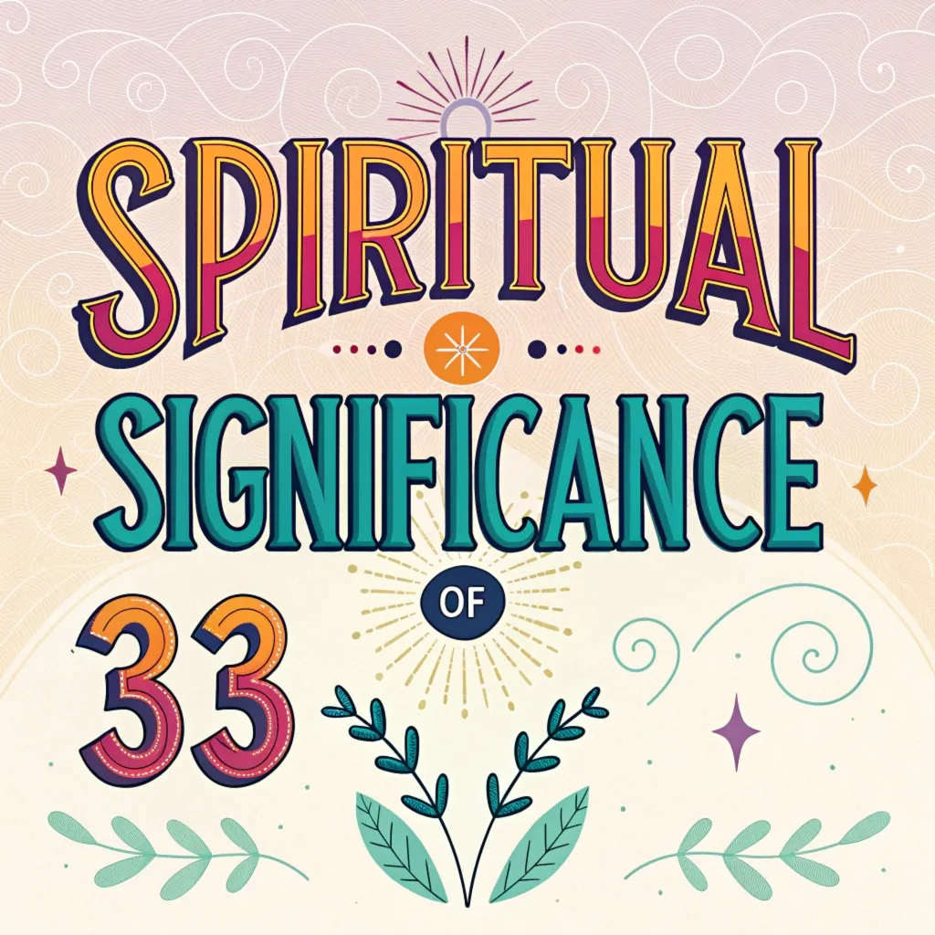 The Spiritual Significance of Number 33: Sign of Divine Support