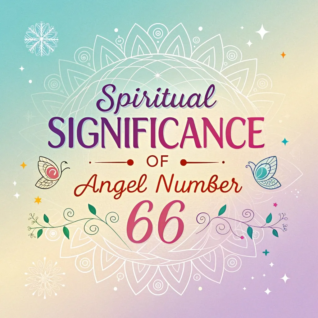 Spiritual Significance of Angel Number 66: Divine Messages