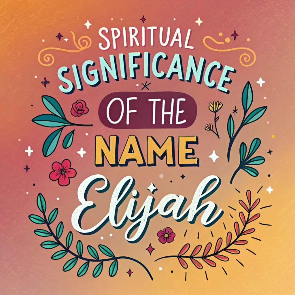 The Spiritual Significance of the Name Elijah: Divine Connection