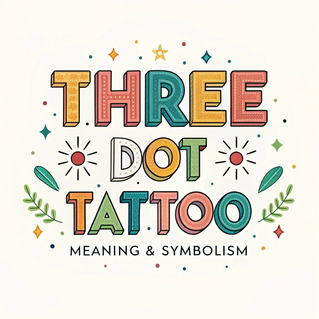 Three Dot Tattoos Meaning & Symbolism: Hidden Messages