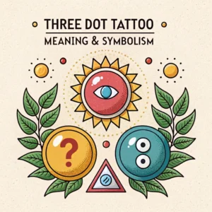 Read more about the article Three Dot Tattoos Meaning & Symbolism: Hidden Messages