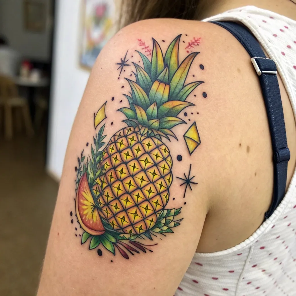 11 Meanings & Symbolism of Upside-Down Pineapple Tattoos