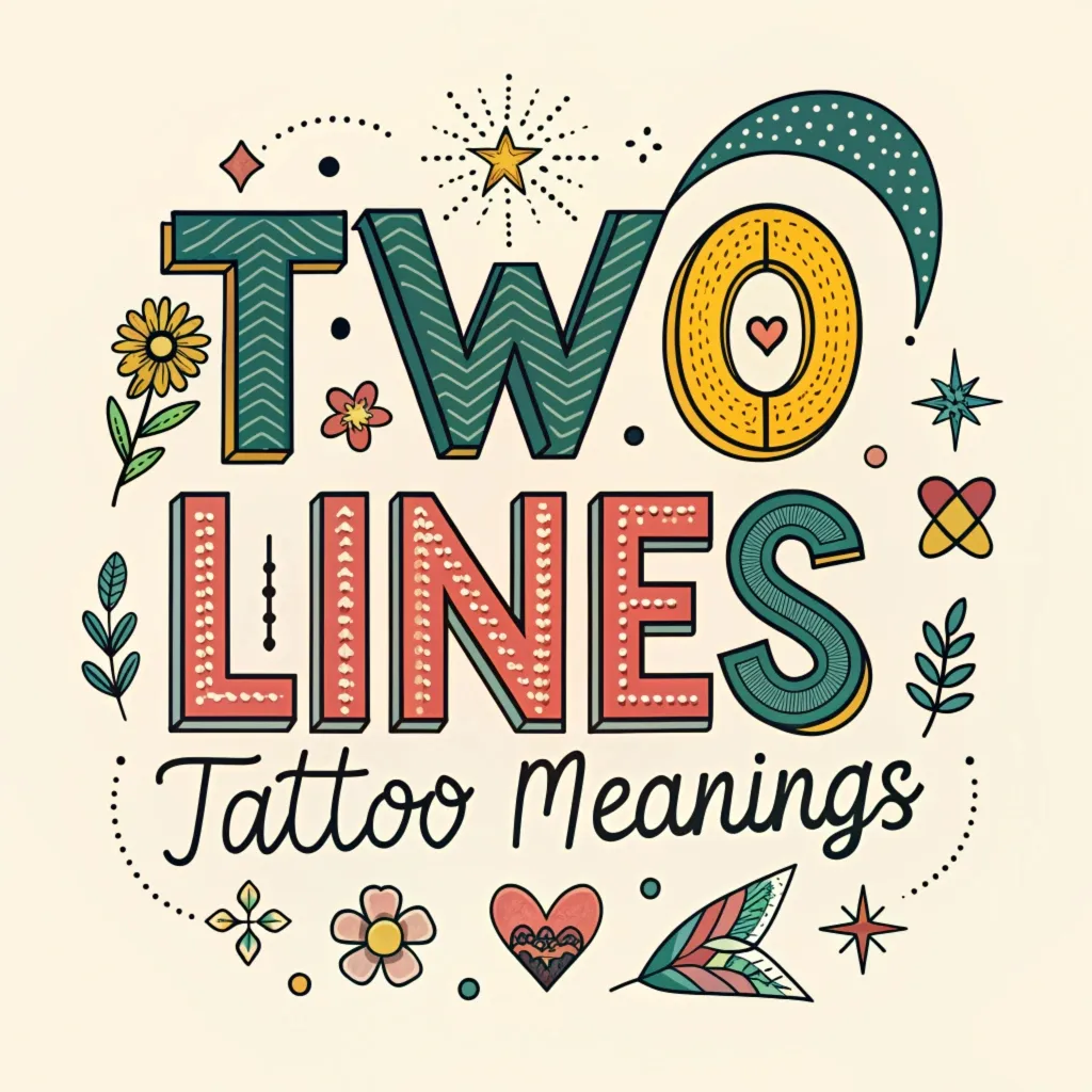 You are currently viewing Two Lines Tattoo Meanings: Deep Symbolism & Significance